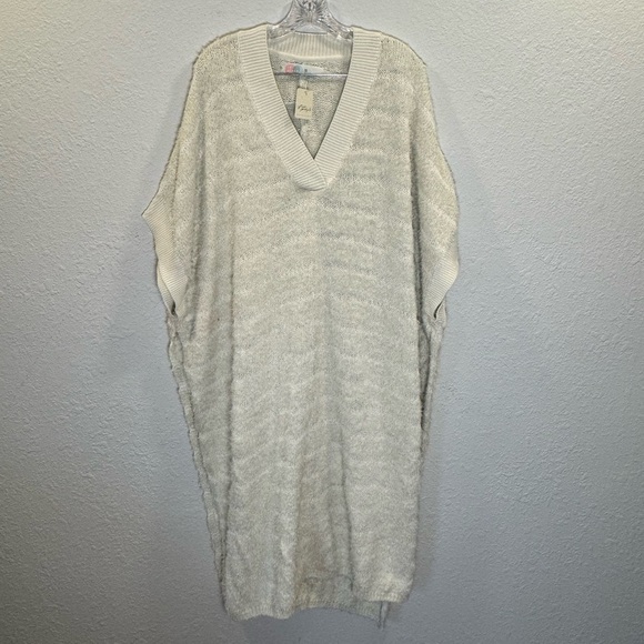 Free People Other - Free People Beach lmani knit maxi sweater swim cover XS/S oversized